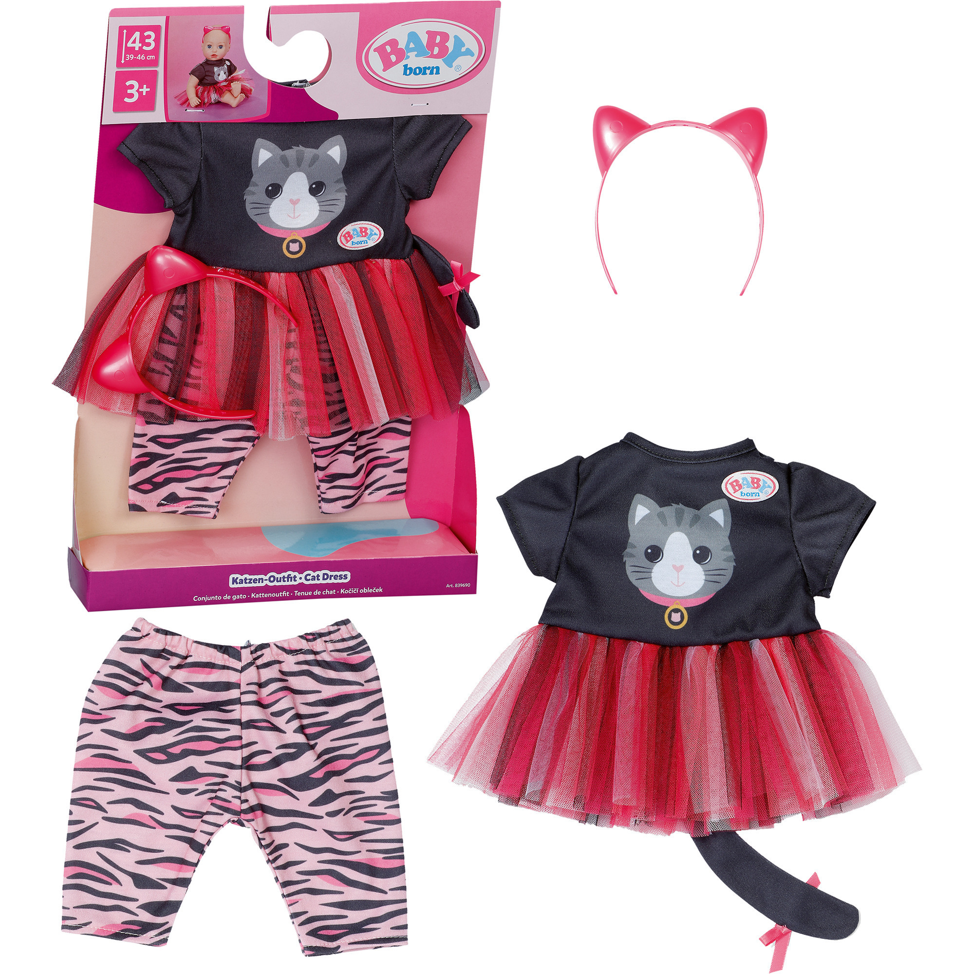 BABY born® Katzen-Outfit 43cm, Puppenzubehör