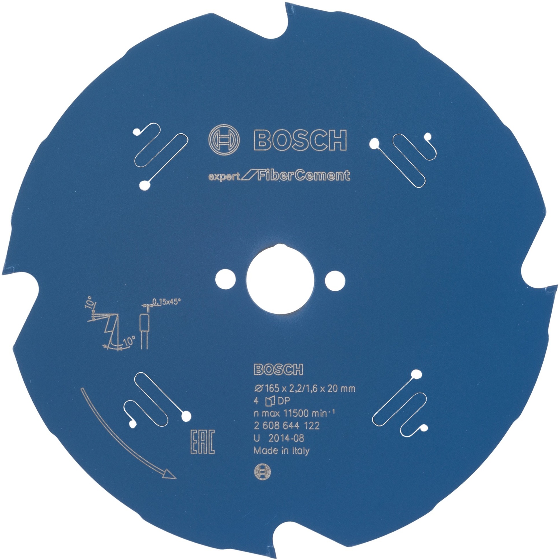 EXPERT Fibre Cement Kreissägeblatt, Ø 165mm, 4Z