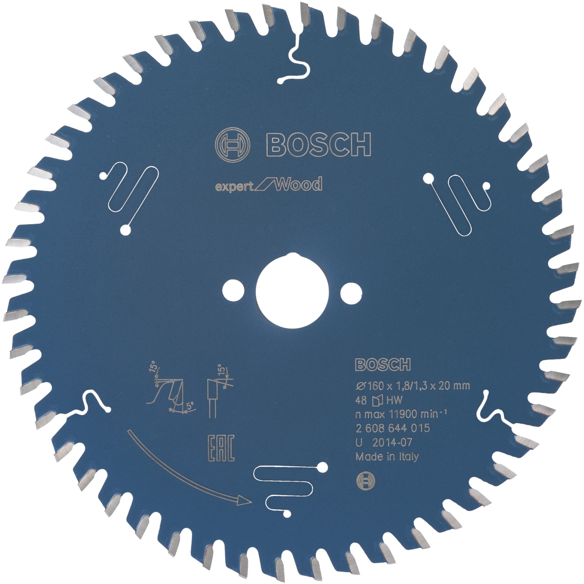 EXPERT Wood Kreissägeblatt, Ø 160mm, 48Z