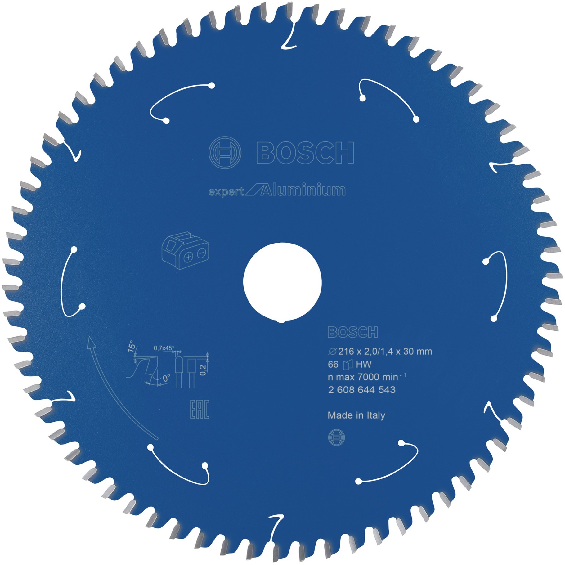 Kreissägeblatt Expert for Aluminium, Ø 216mm, 66Z
