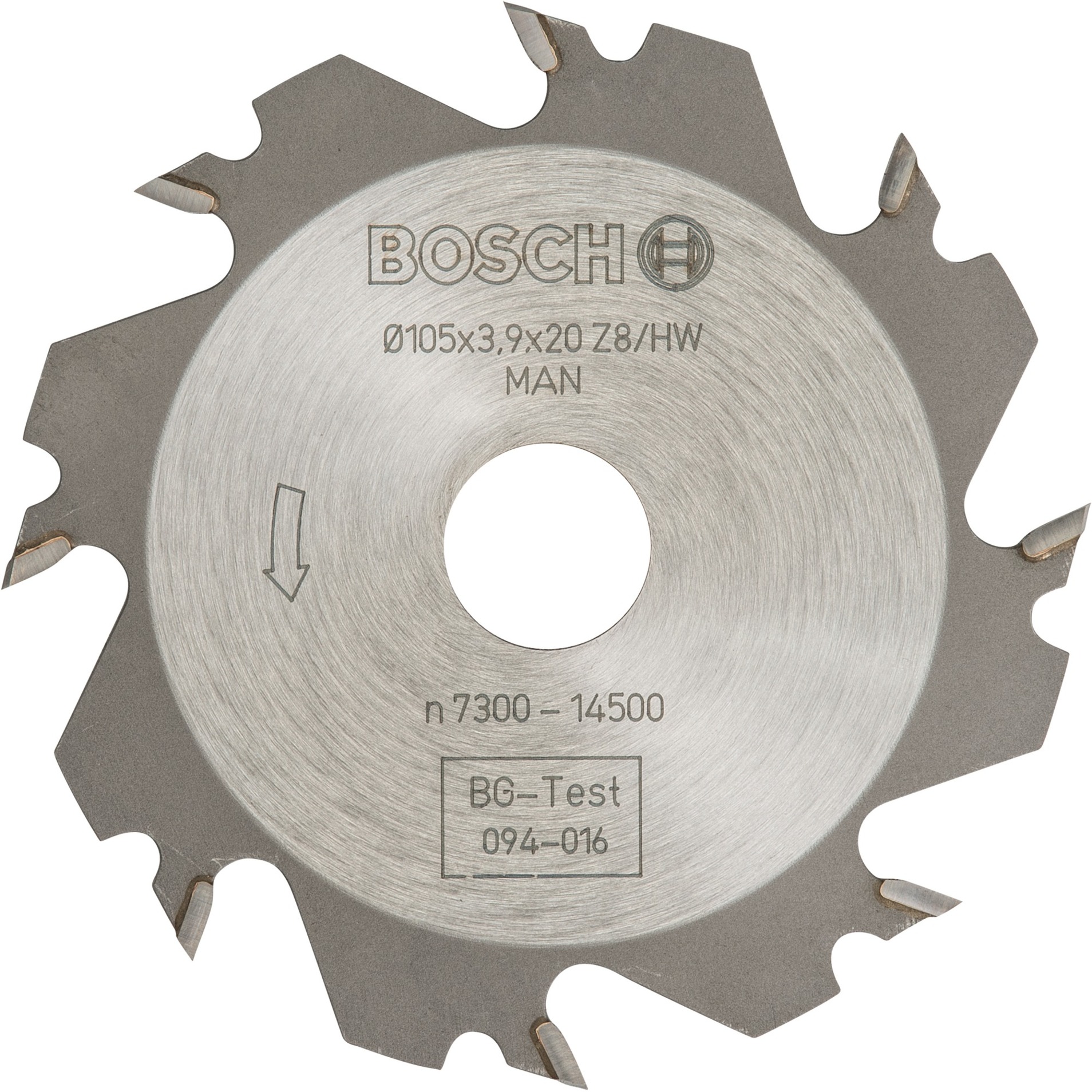 Schlitzfräser Ø 105mm x 20mm, 8Z