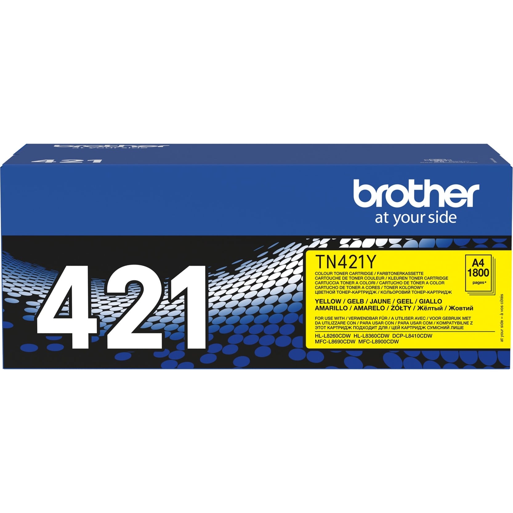 Brother Original TN421Y Toner gelb 1.800 Seiten (für HL-L8260CDW, L8360CDW)(TN421Y)