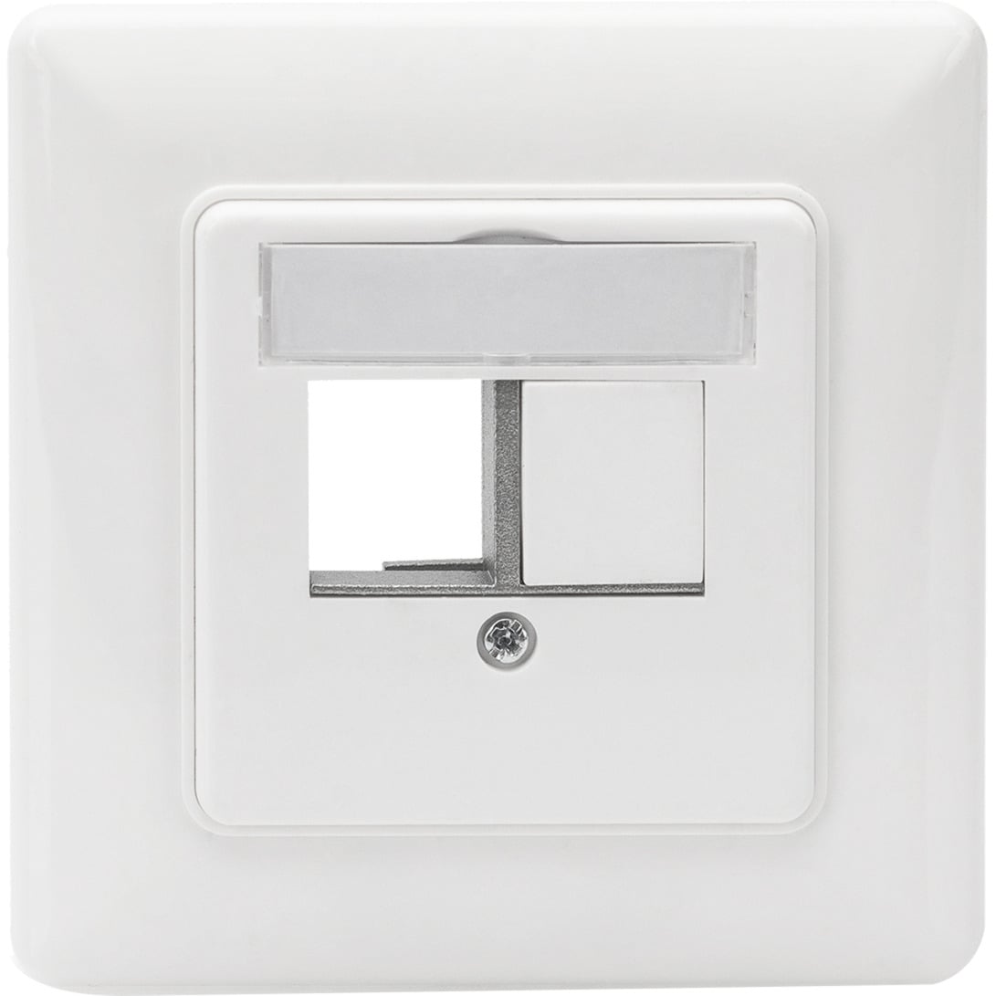 Frontplatte und Einbaurahmen für Multimedia / Keystone Module
