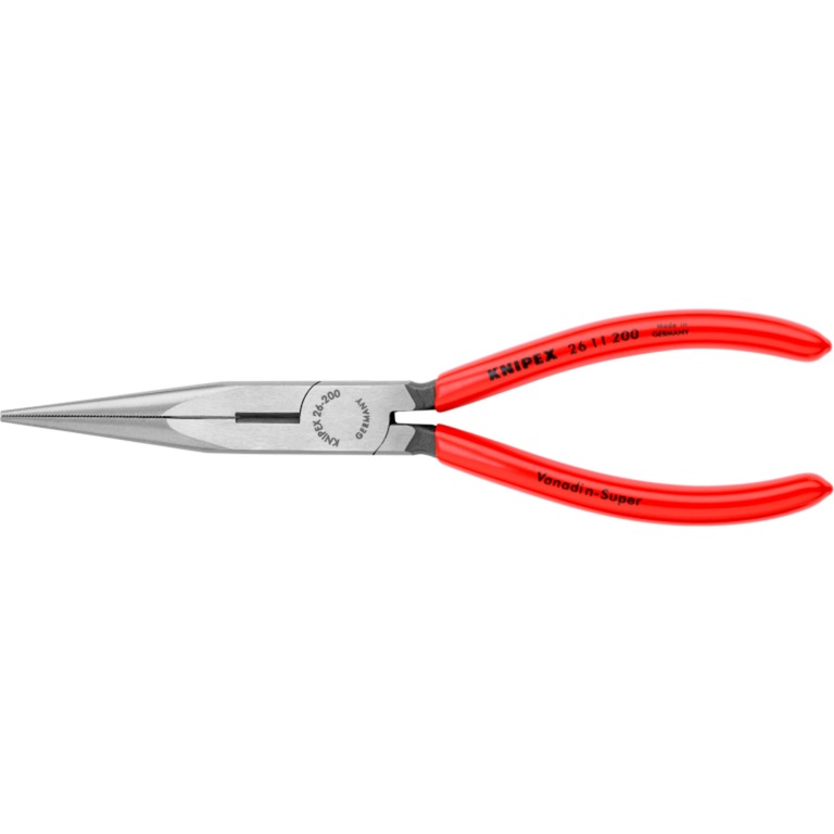 Knipex Flachrundzange mit Schneide 26 11 200, Storchschnabelzange, Greifzange | 04003773022824 Knipex Flachrundzange mit Schneide 26 11 200, Storchschnabelzange, Greifzange | 04003773022824