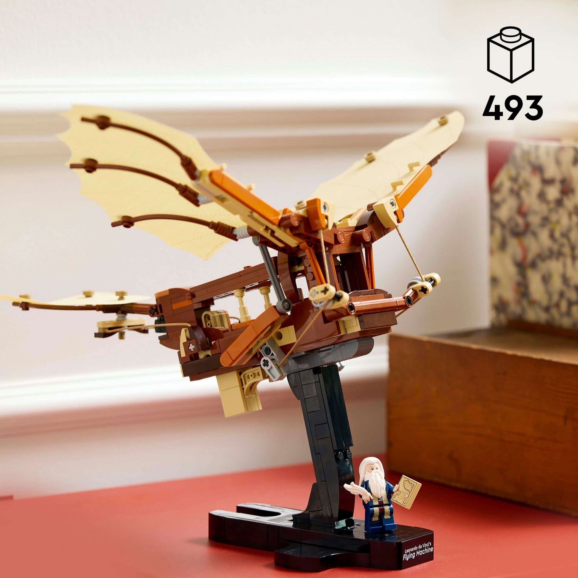 da vinci spielzeug LEGO 10363 Icons Leonardo da Vincis Fluggerät, Konstruktionsspielzeug