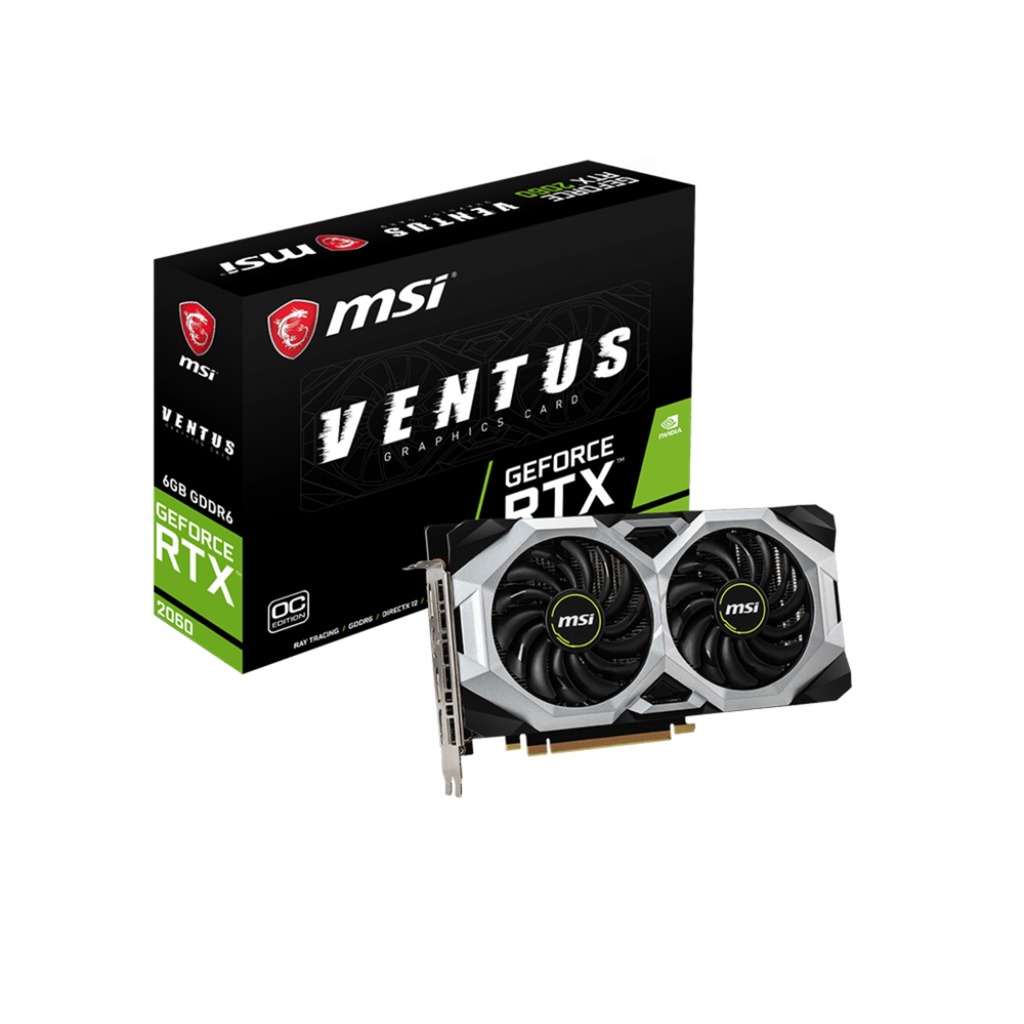 MSI GeForce RTX 2060 Ventus OC, Grafikkarte | 04719072905651 MSI GeForce RTX 2060 Ventus OC, Grafikkarte | 04719072905651