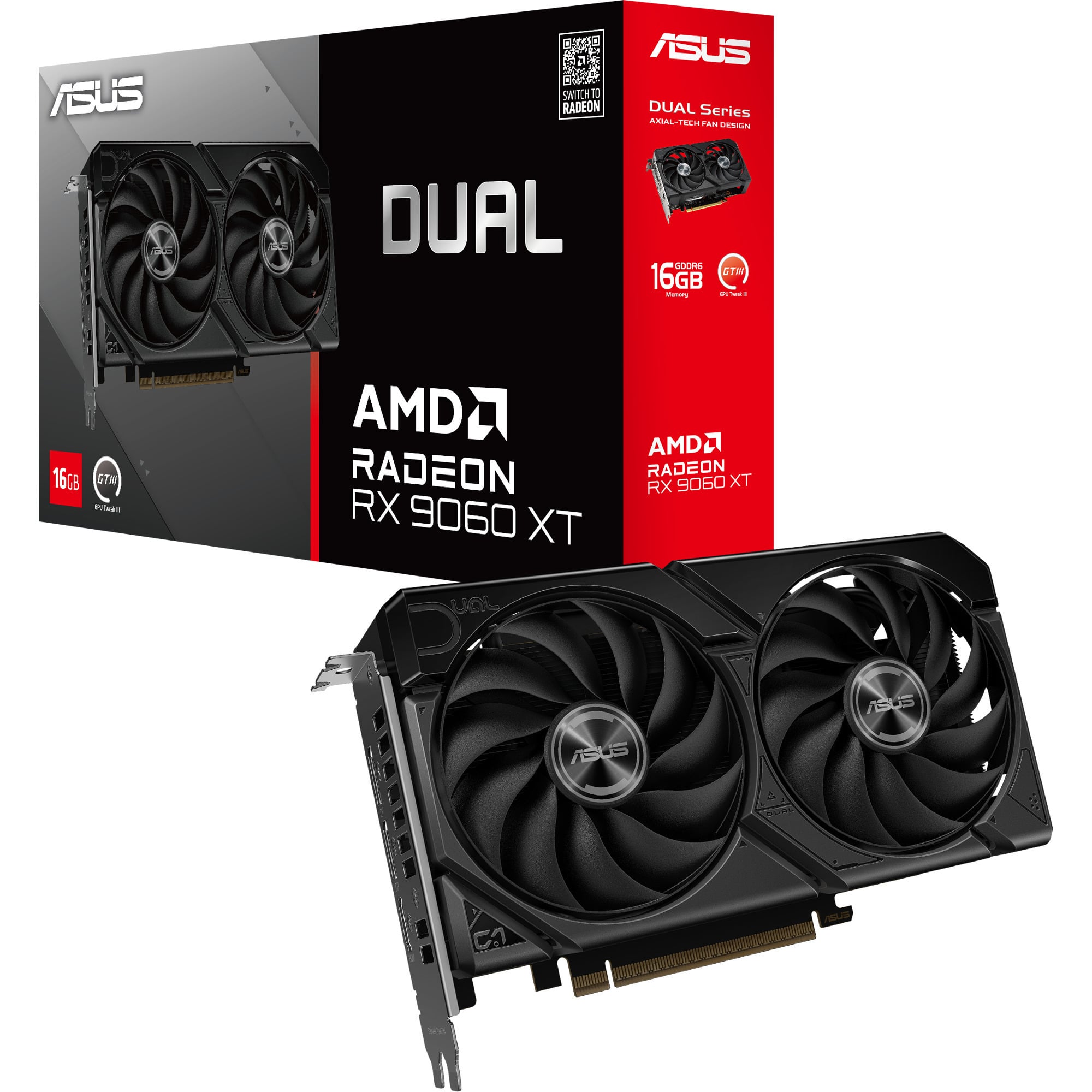 Radeon RX 9060 XT DUAL 16GB, Grafikkarte