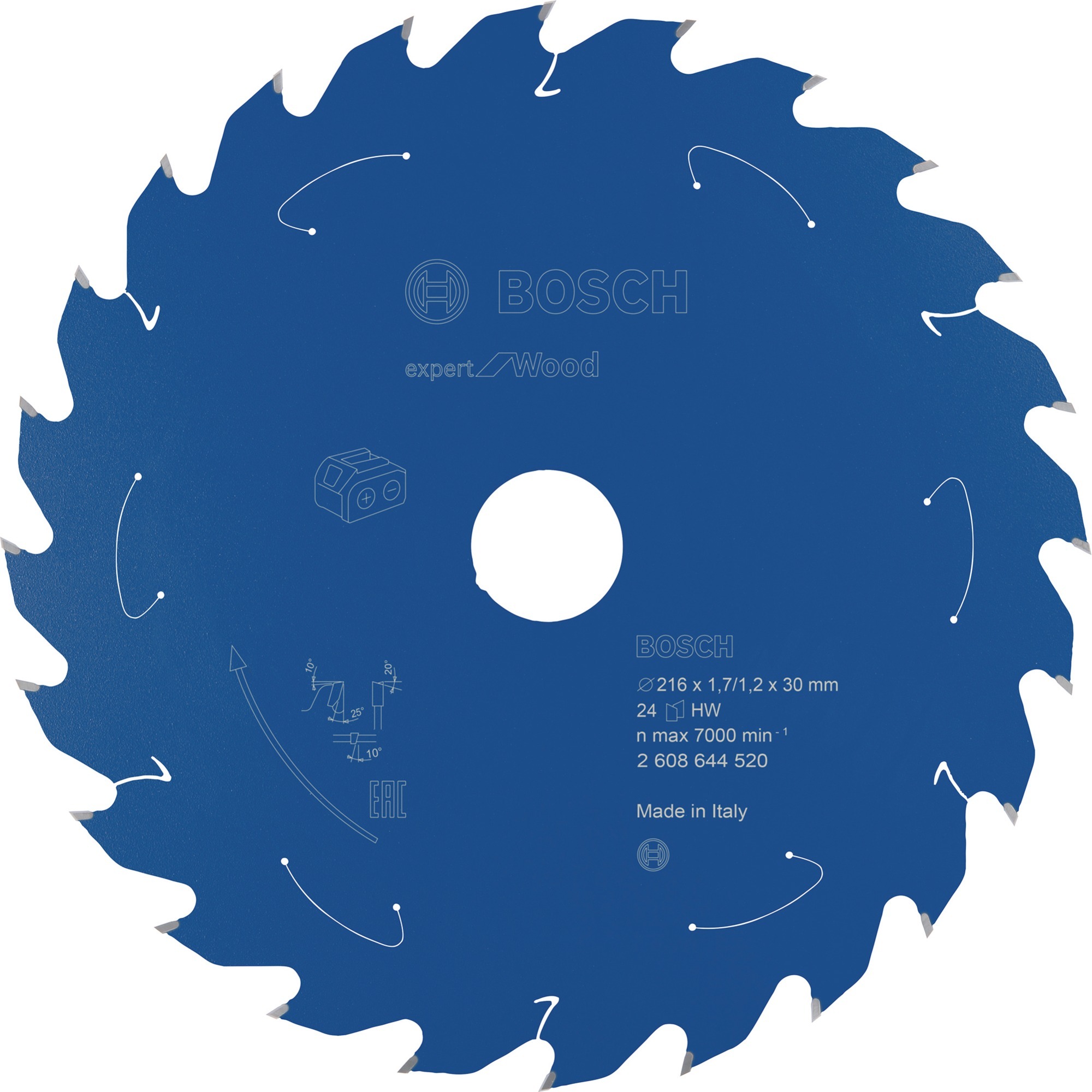 EXPERT Wood Kreissägeblatt, Ø 216mm, 24Z