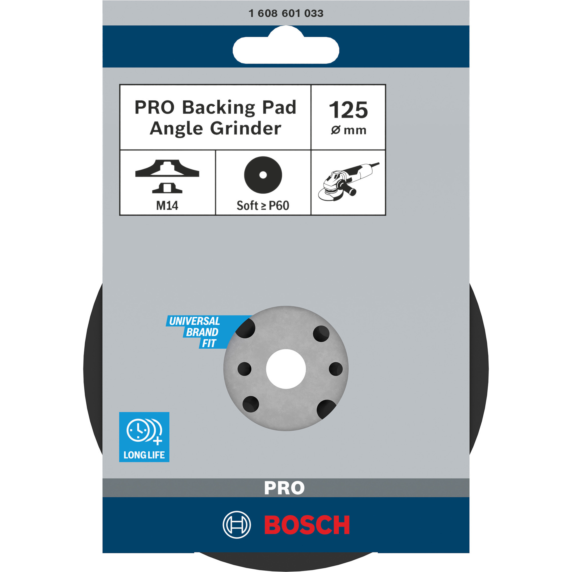 PRO Backing Pad, Stützteller für Fiberschleifscheiben 125mm, M14, Schleifteller