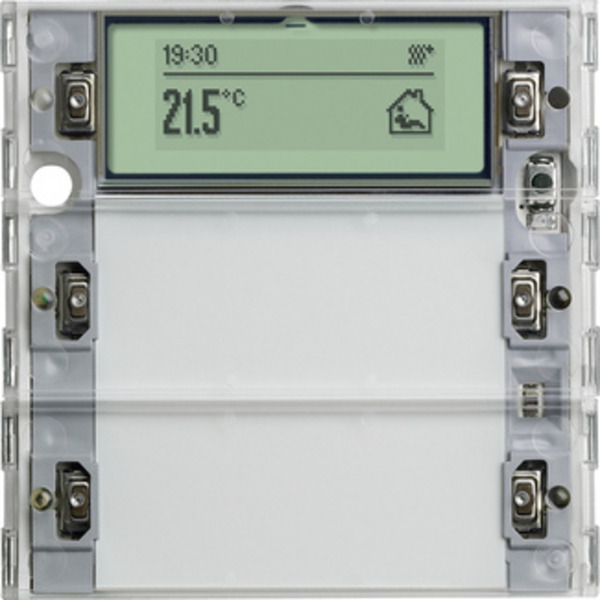 Tastsensor Drei Plus zwei-fach für KNX mit Inbetriebnahme-Wippe