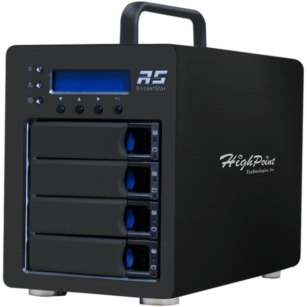 HighPoint RocketStor 6434TS External SAS/SATA RAID Tower, Laufwerksgehäuse | 00643653643417