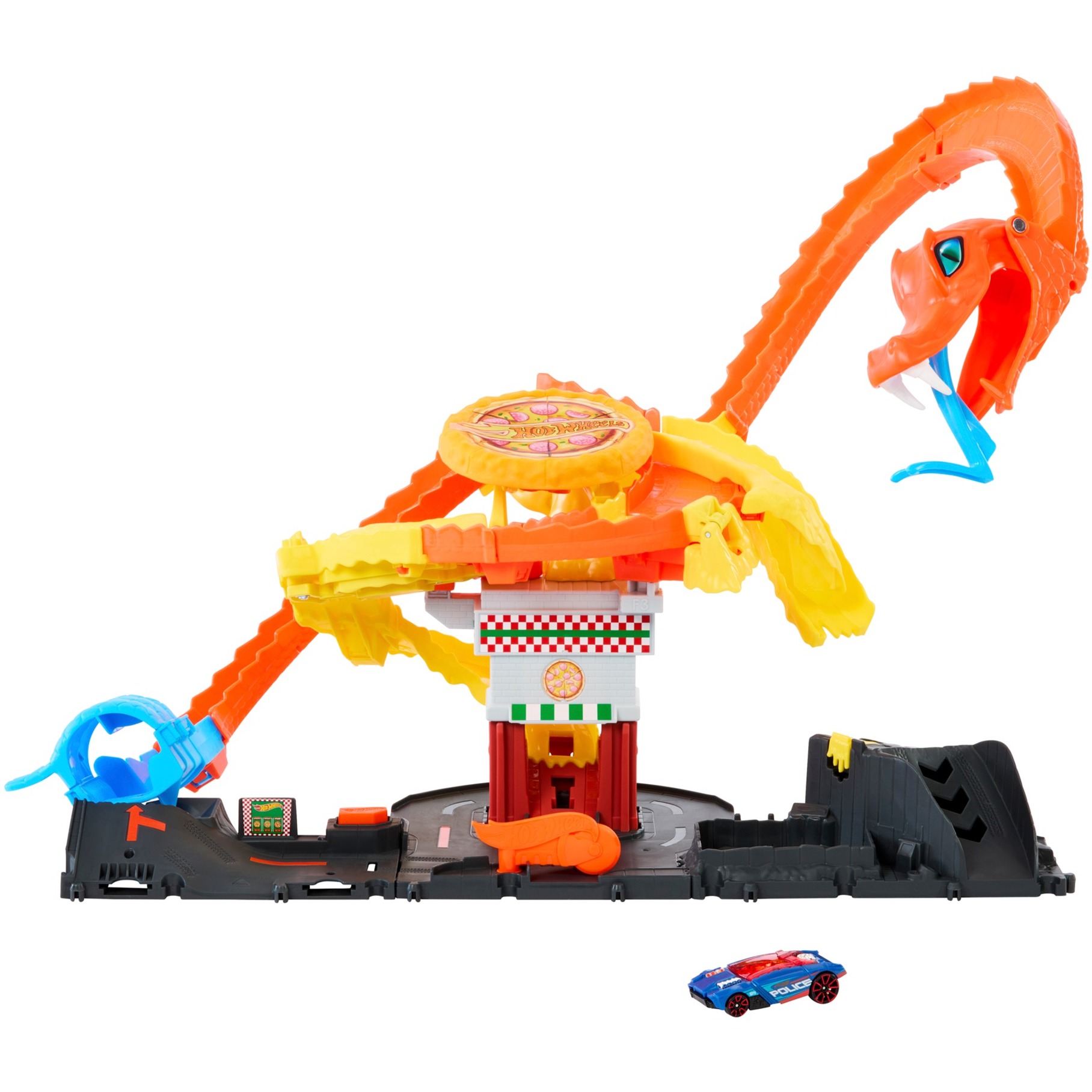 Hot Wheels City Cobra Slam Pizza Attack, Rennbahn | 00194735195121 Hot Wheels City Cobra Slam Pizza Attack, Rennbahn | 00194735195121