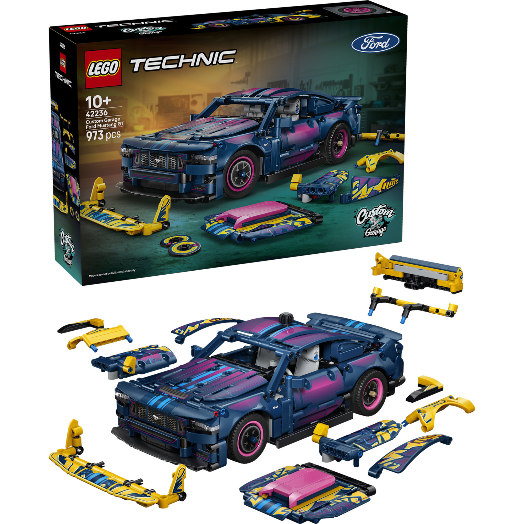 42236 Technic Ford Mustang GT Auto aus der Tuning-Werkstatt, Konstruktionsspielzeug