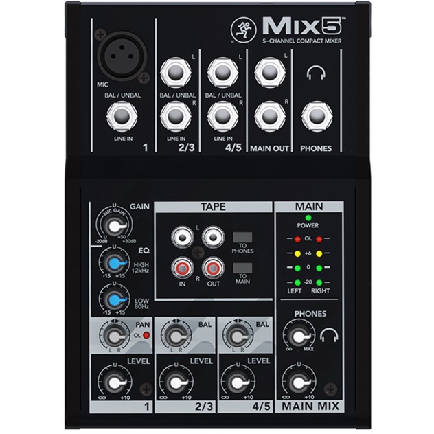 Mackie Mix5, Mischpult | 00663961044928 Mackie Mix5, Mischpult | 00663961044928