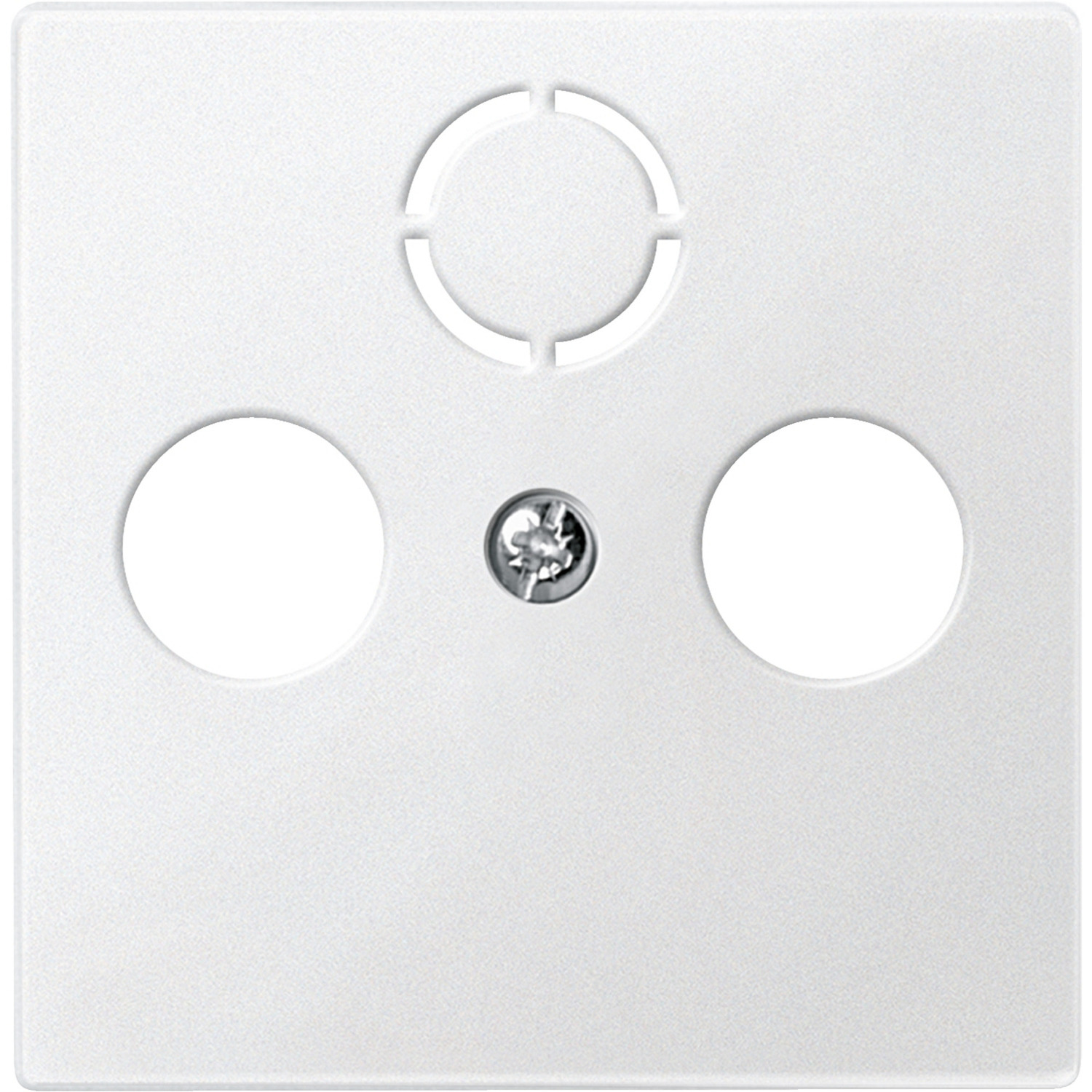 Zentralplatte für Antennendose, Typ 297519, Unterputz, Kunststoff, matt, Schutzart IP20