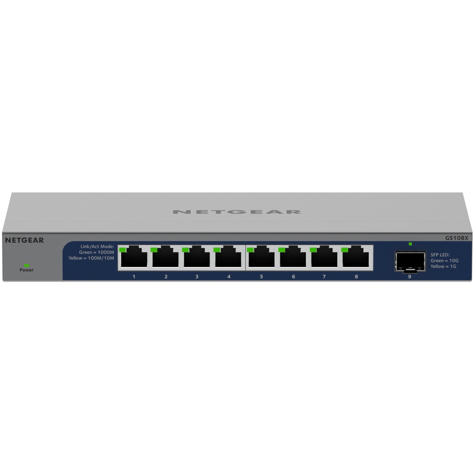 Netgear GS108X UNM/8x1G/1x10Gb SFP+, Switch | 00606449168501 Netgear GS108X UNM/8x1G/1x10Gb SFP+, Switch | 00606449168501