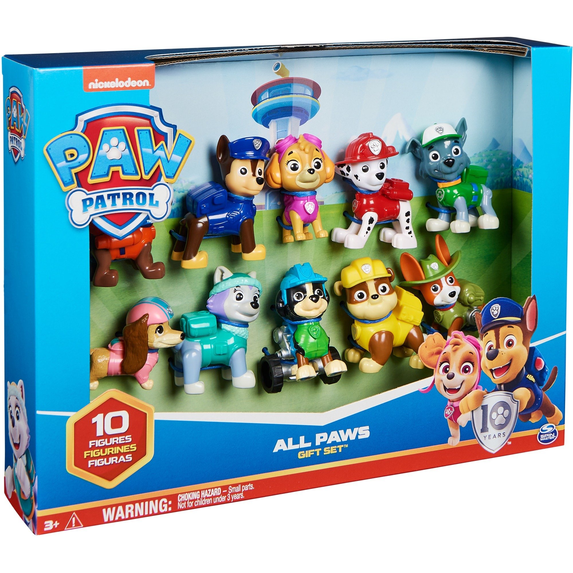 PAW PATROL Fire Rescue Figuren Set - 7 Spielfiguren Mit Beweglichen Köpfen
