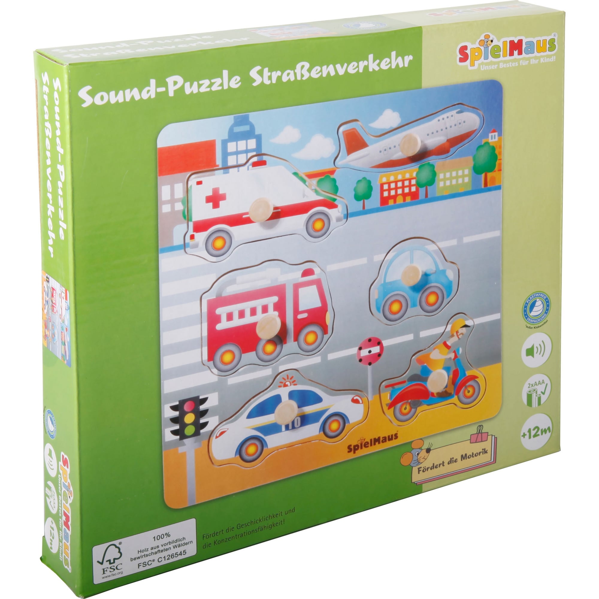 Sound Holzpuzzle Straßenverkehr