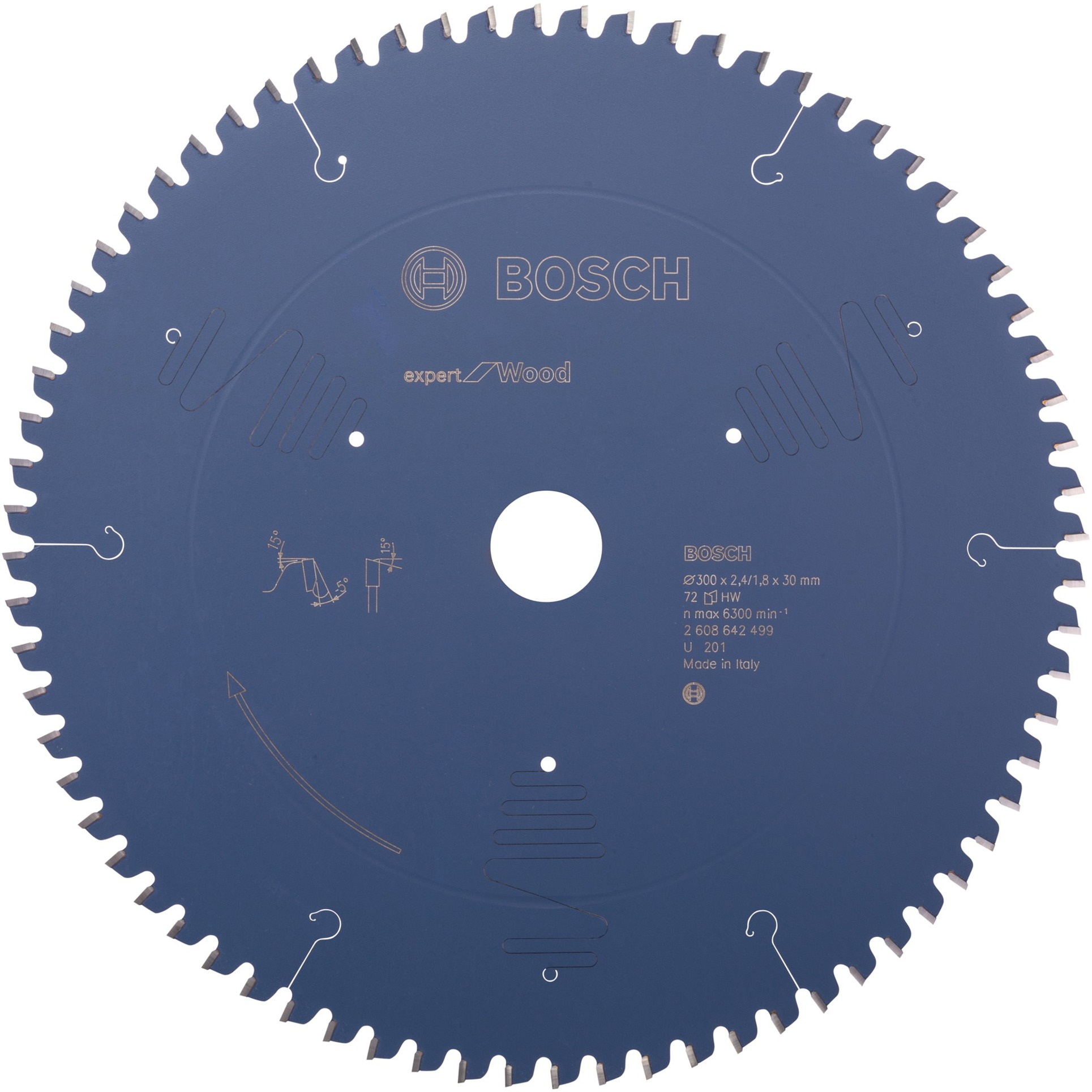 EXPERT Wood Kreissägeblatt, Ø 300mm, 72Z