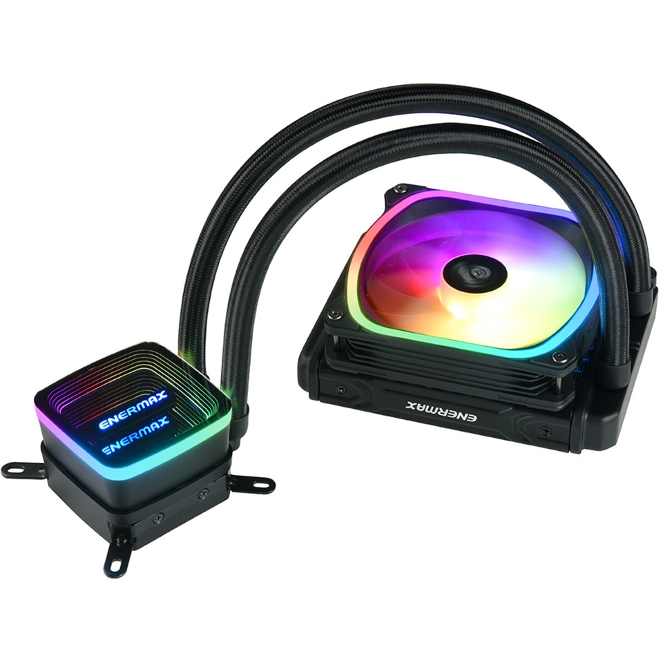 Csl Maelstrom 120 Wasserkühlung Vorbefüllt Wartungsfrei Mit 120mm Radiator Enermax Aquafusion ADV 120mm, Wasserkühlung schwarz