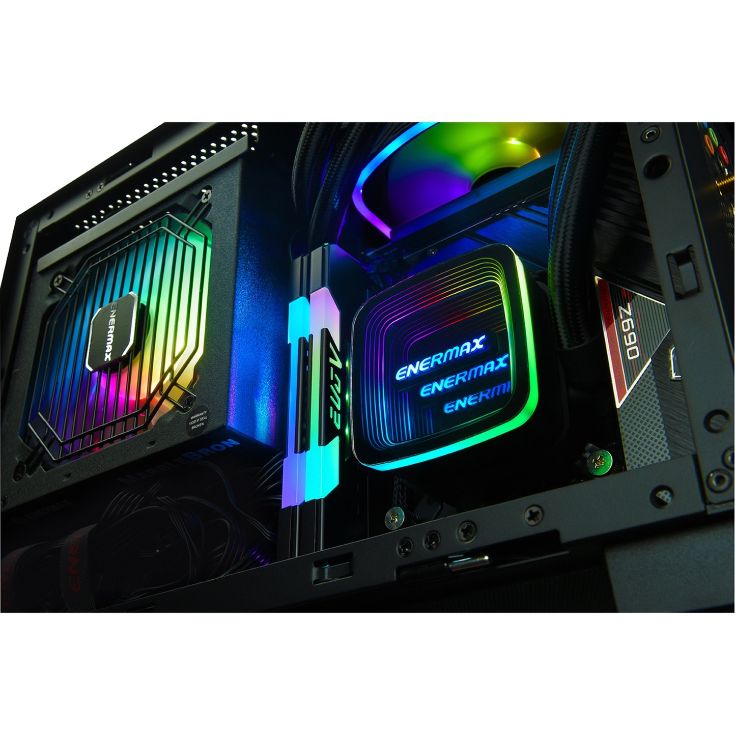 Csl Maelstrom 120 Wasserkühlung Vorbefüllt Wartungsfrei Mit 120mm Radiator Enermax Aquafusion ADV 120mm, Wasserkühlung schwarz