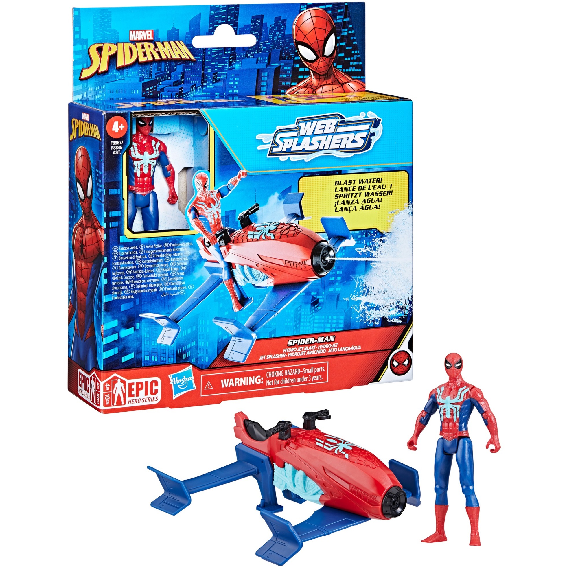 Hasbro Marvel Epic Hero Series Spider-Man Jet Splasher, Spielfigur | 05010996194602 Hasbro Marvel Epic Hero Series Spider-Man Jet Splasher, Spielfigur | 05010996194602