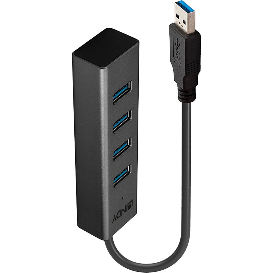 Lindy 4 Port USB 3.0 Hub, USB-Hub | 04002888433242 Lindy 4 Port USB 3.0 Hub, USB-Hub | 04002888433242