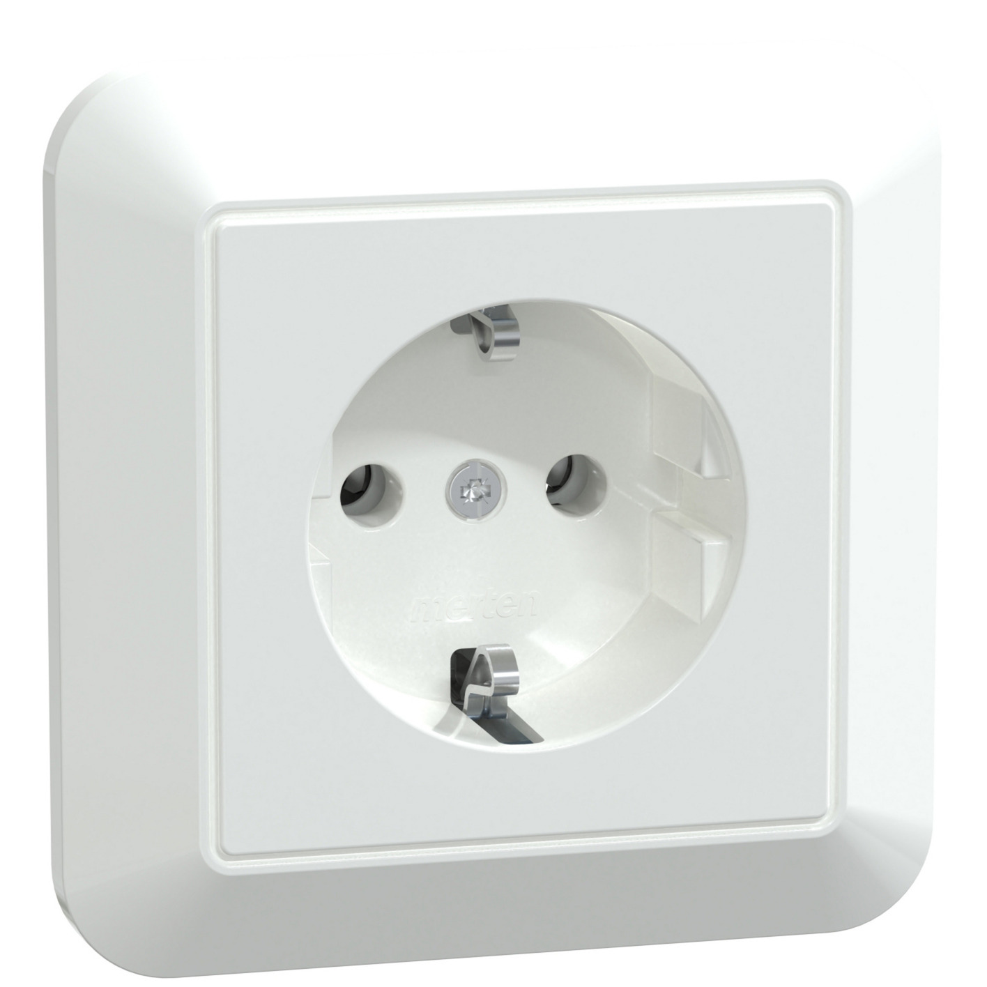 Schutzkontakt-Steckdose mit voller Abdeckplatte, Unterputz, 16 Ampere, 250 Volt – Bild 1