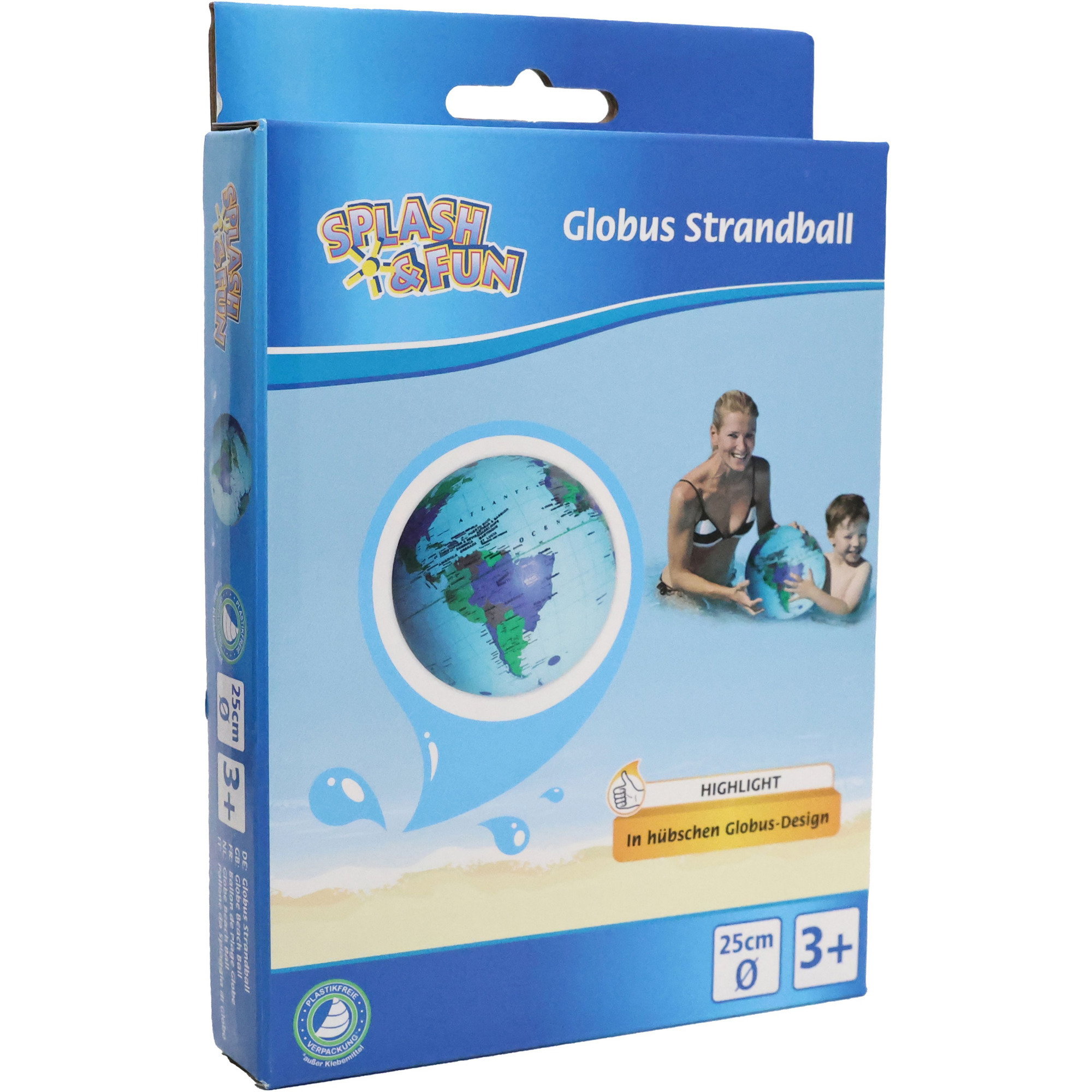 Strandball Globus 25 Zentimeter