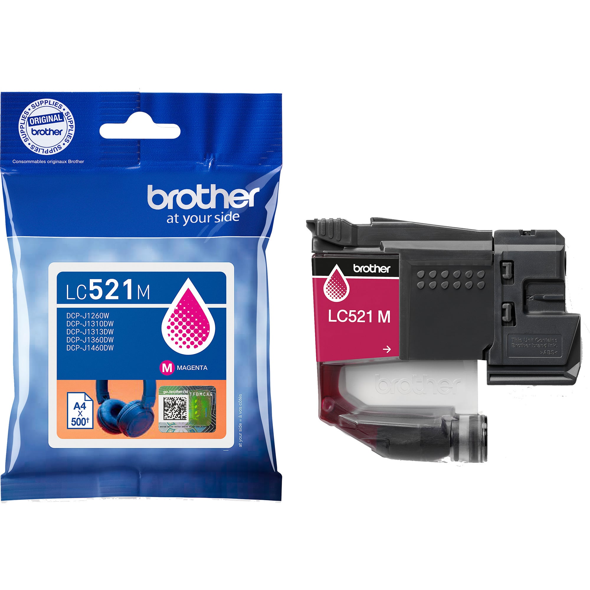 Brother Druckerpatrone LC-521M, magenta, ca. 500 Seiten 4977766839235 Brother