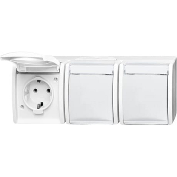 Steckdose dreifach CEE 7/3 Typ F