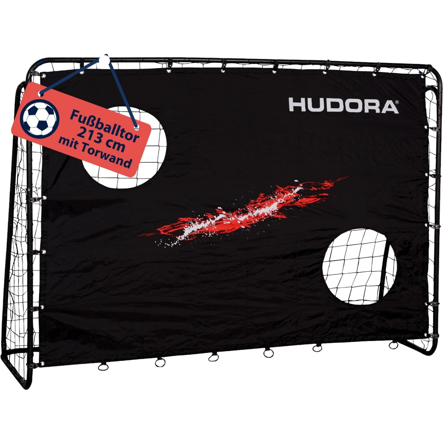 Fußballtor Trainer mit Torwand