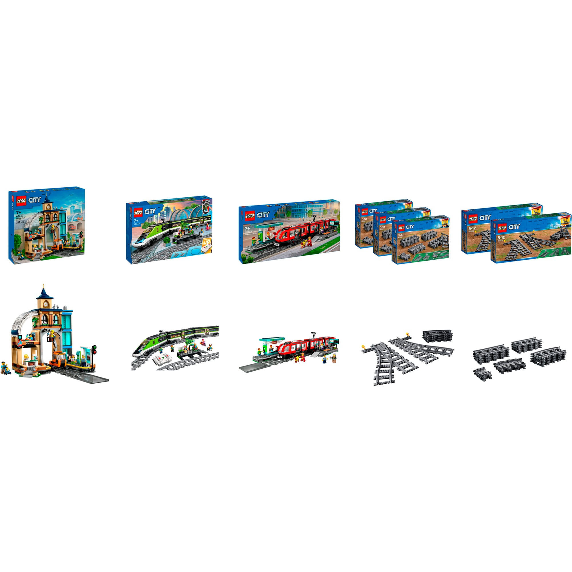 City Bahnhof-Komplett-Set Bundle, Konstruktionsspielzeug