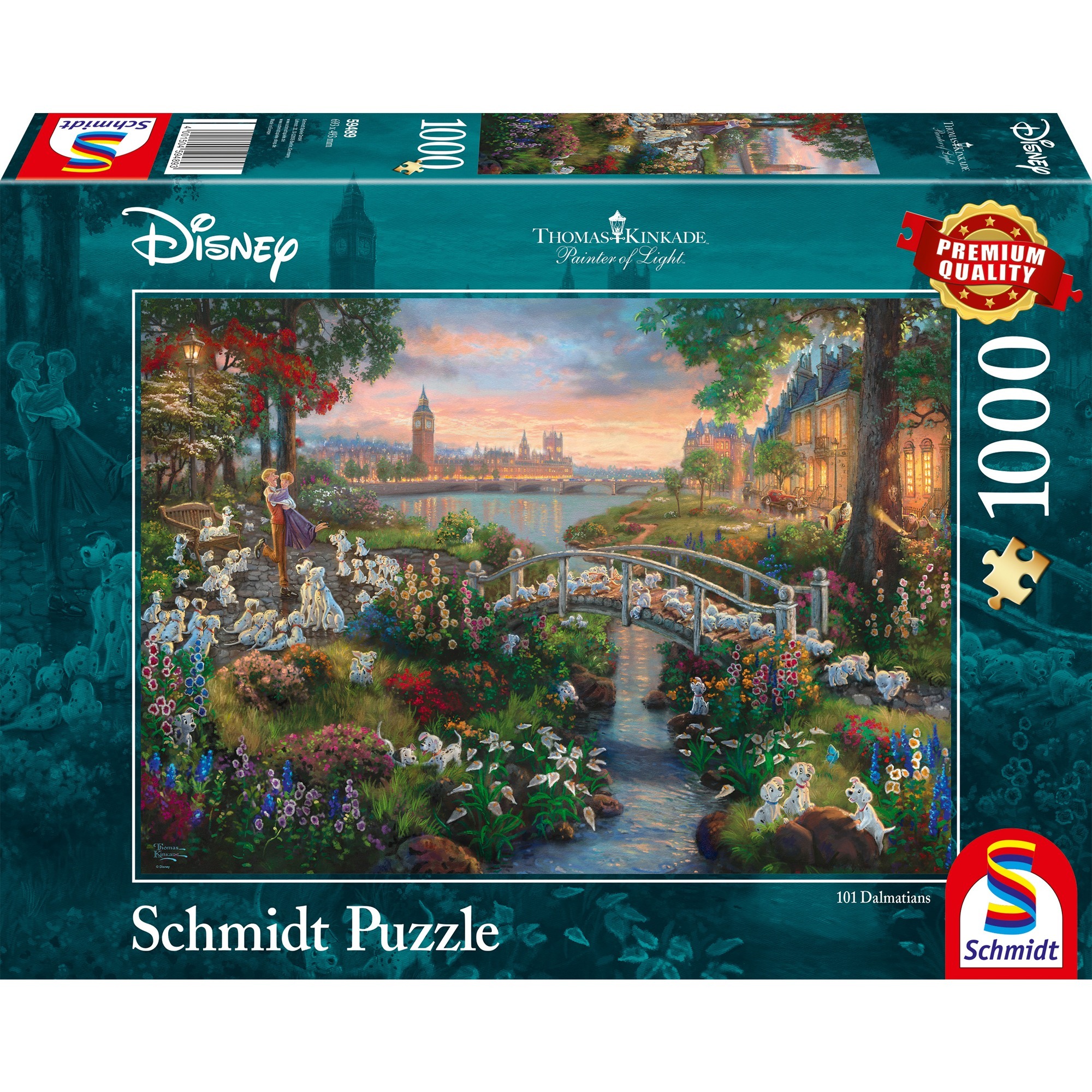 Thomas Kinkade Studios: Painter of Light - Disney 101 Dalmatiner, Puzzle