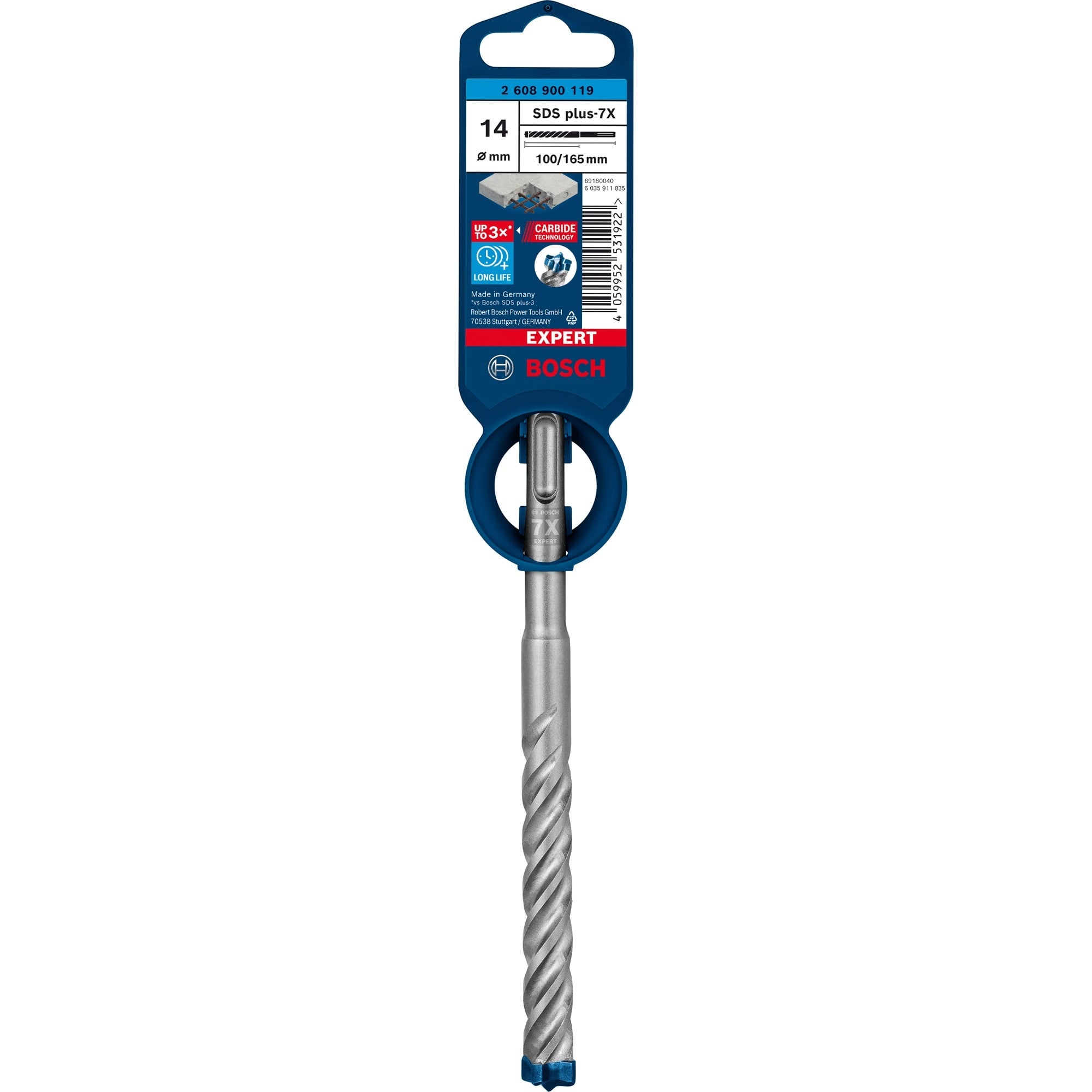 EXPERT Hammerbohrer SDS-plus-7X, Ø 14mm