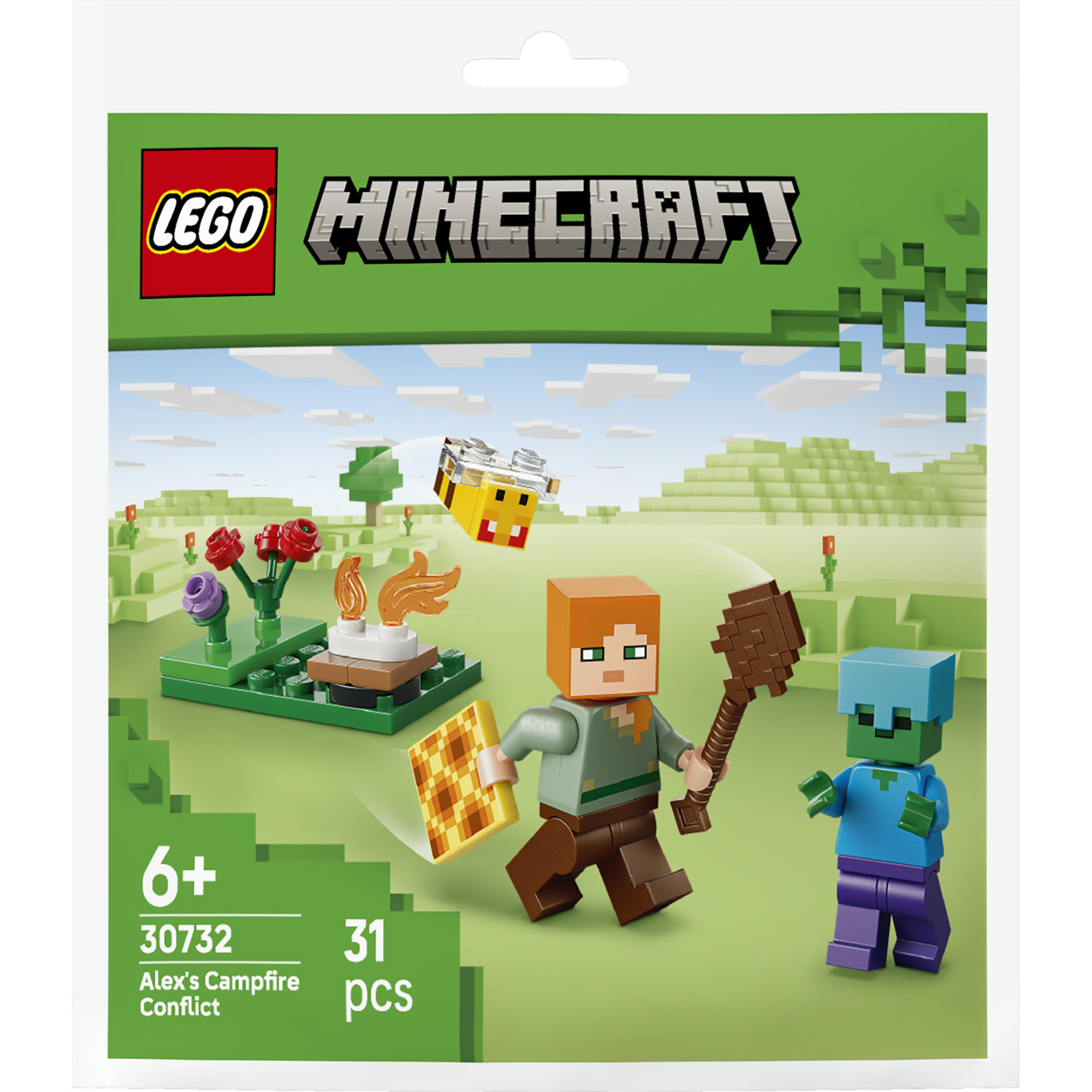 30732 Minecraft Alex’ Begegnung am Lagerfeuer, Konstruktionsspielzeug