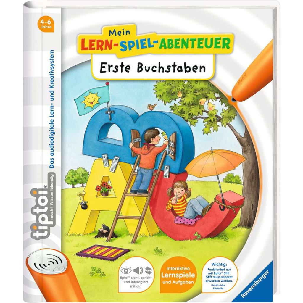 Ravensburger tiptoi Mein Lernspiel-Abenteuer: Erste Buchstaben, Lernbuch | 09783473418008