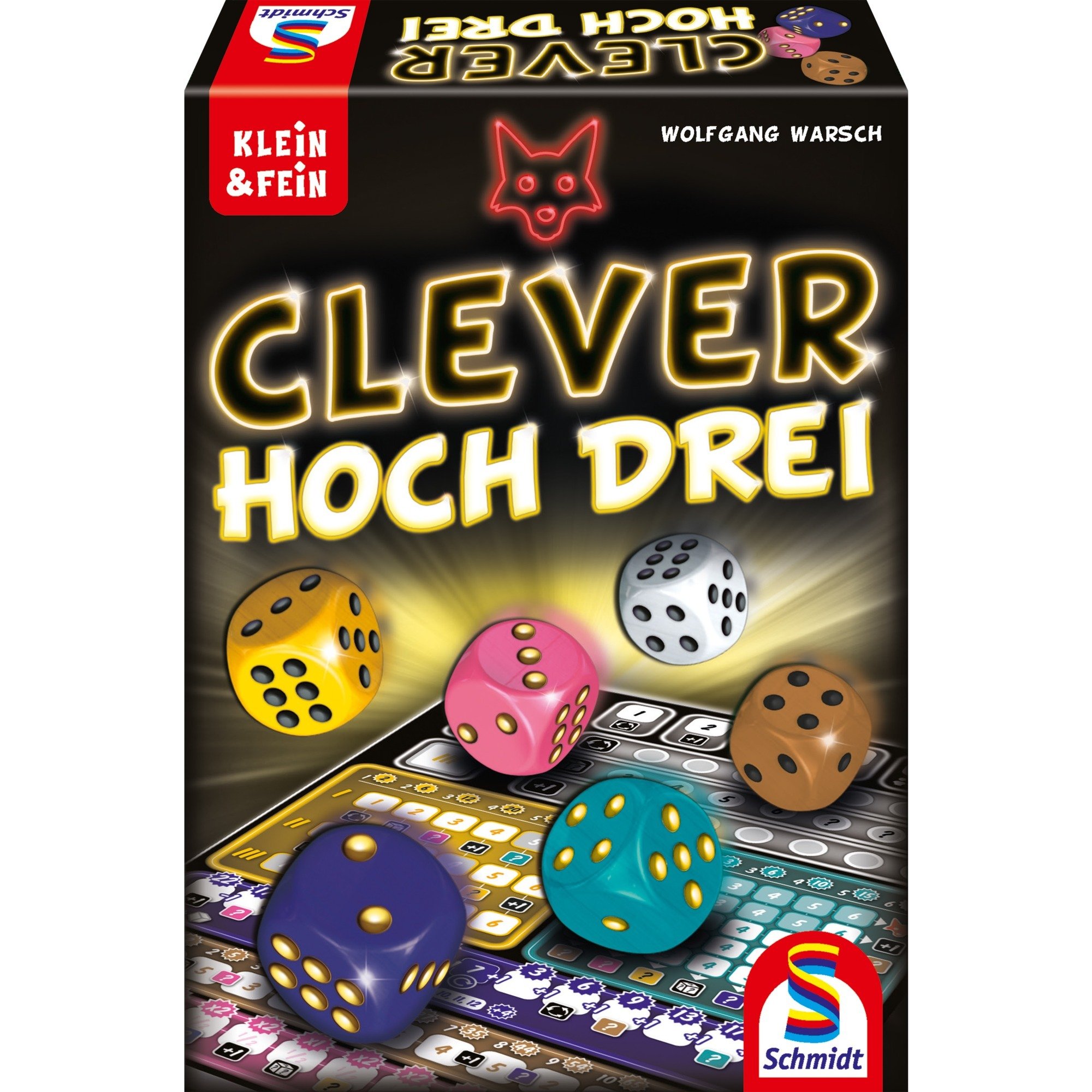 Schmidt Spiele Clever hoch Drei, Würfelspiel | 04001504493844 Schmidt Spiele Clever hoch Drei, Würfelspiel | 04001504493844