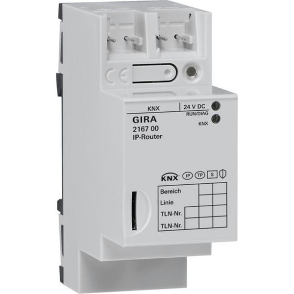 IP-Router für KNX, Linienkoppler, Ethernet, Montageart Hutschiene, 2 TE, IP21