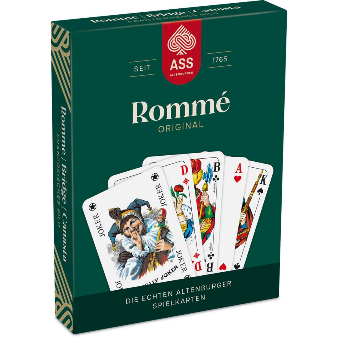 Rommé französisches Bild Kartenspiel