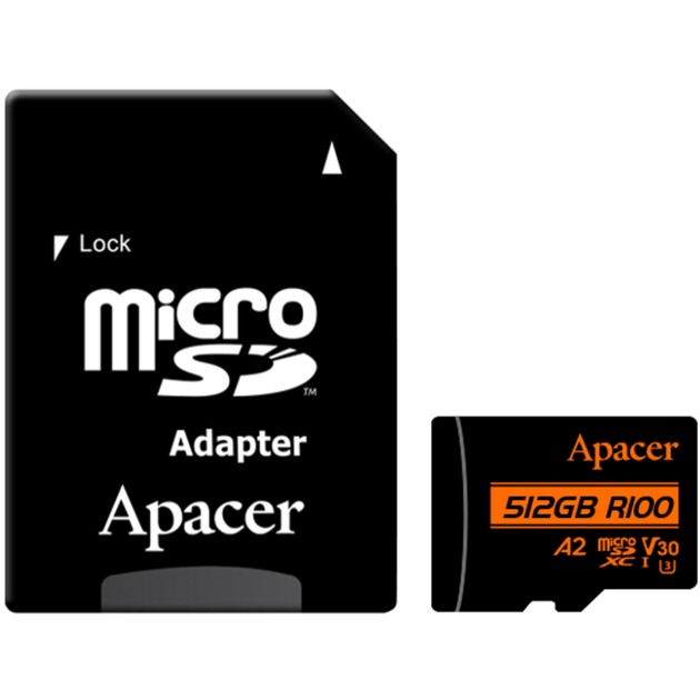 Apacer 512 GB microSDXC, Speicherkarte | 04712389919106 Apacer 512 GB microSDXC, Speicherkarte | 04712389919106