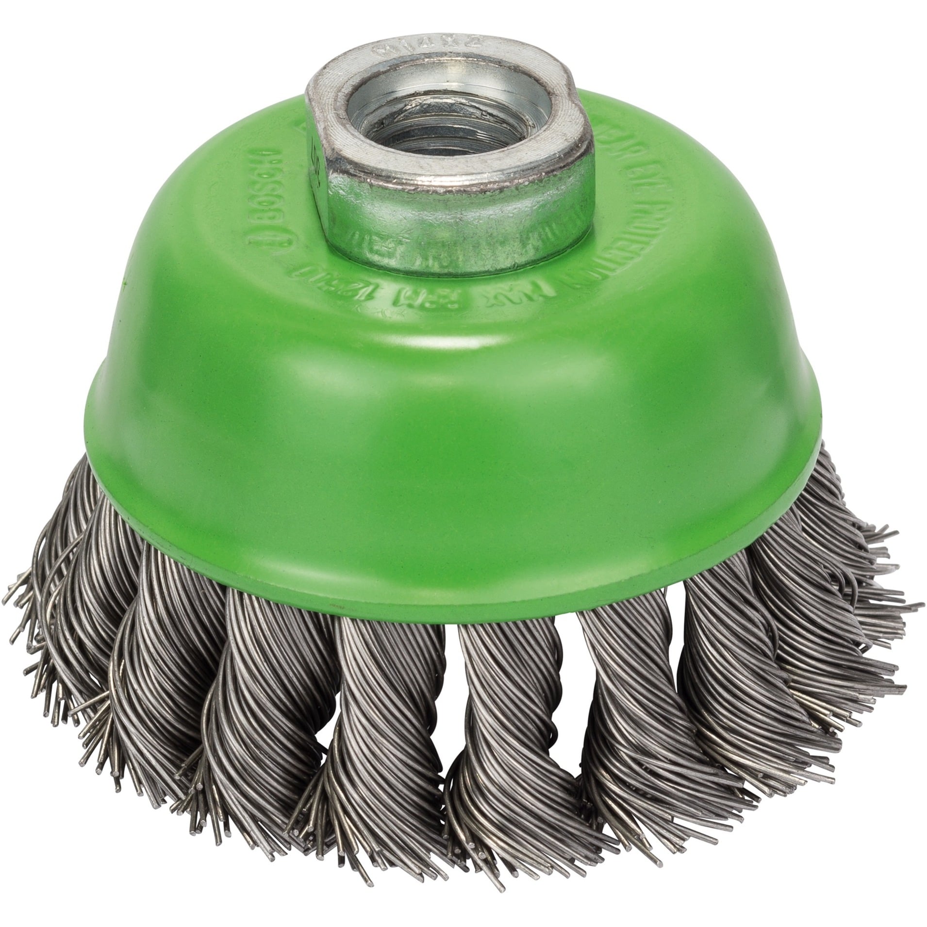 PRO Stainless Steel heavy Topfbürste, Ø 75mm, gezopft
