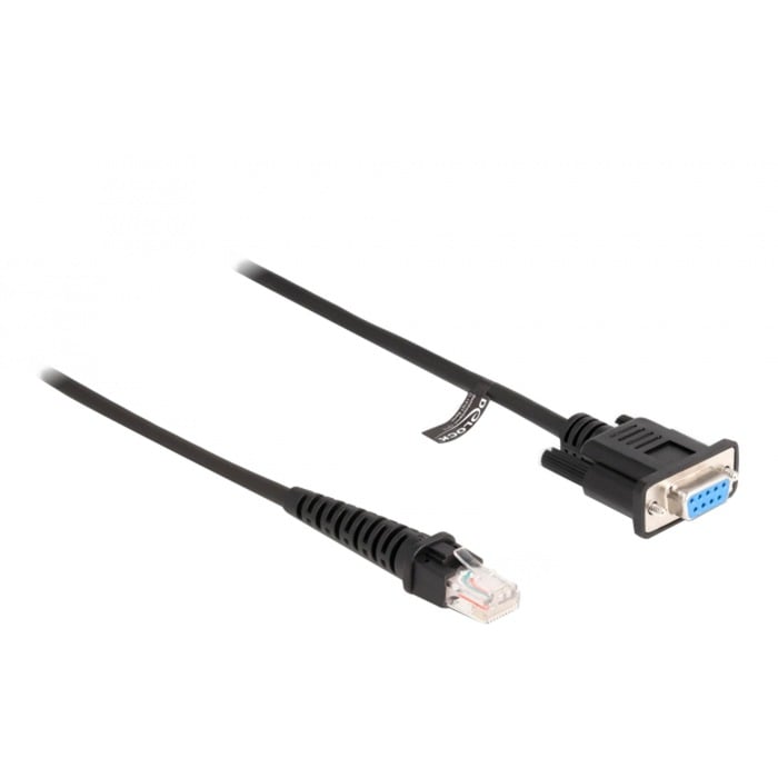 Delock Spiralkabel RJ-50 Stecker > D-Sub 9 Buchse | 04043619879960 Delock Spiralkabel RJ-50 Stecker > D-Sub 9 Buchse | 04043619879960