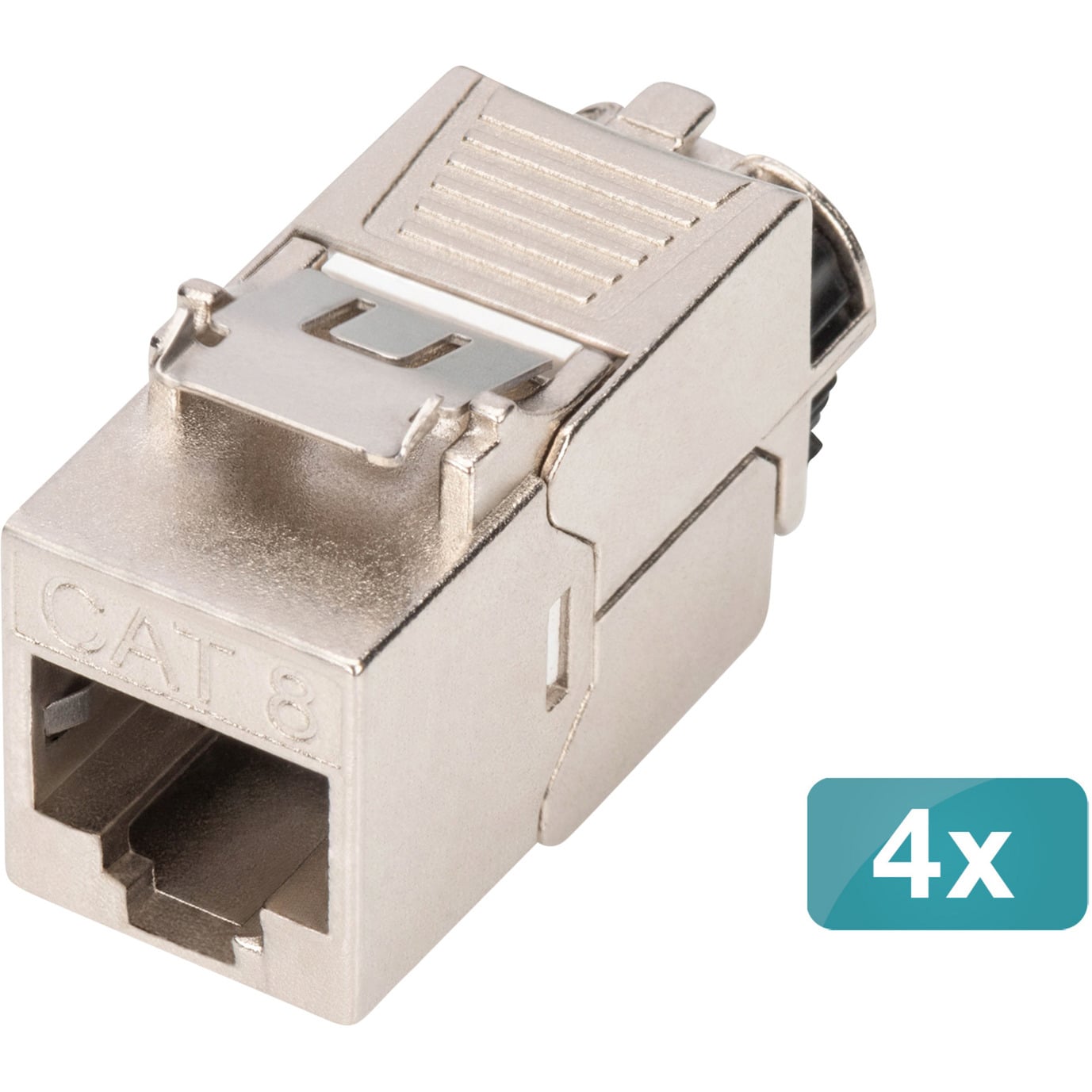 Keystone-Modul Cat. 8.1, geschirmt, 4 Stück