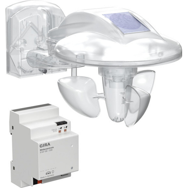 Wettersensor und Wetterzentrale für KNX, Typ 514600, Montageart REG, Wetterstation
