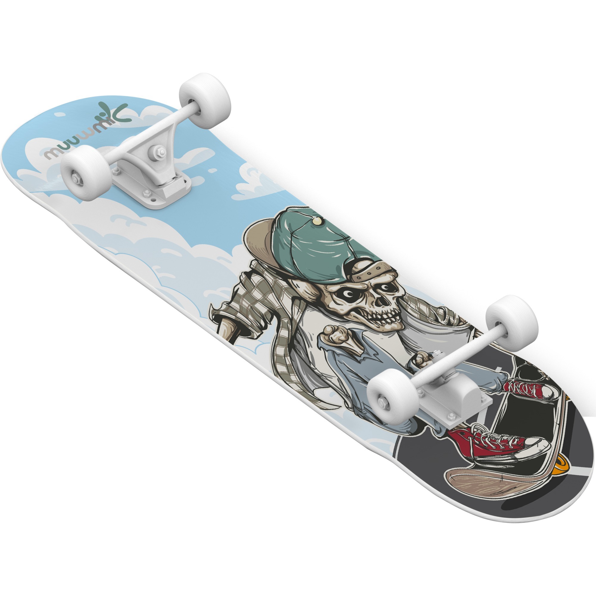 Muuwmi Skateboard Abec 5 Skull | 04260341185408 Muuwmi Skateboard Abec 5 Skull | 04260341185408