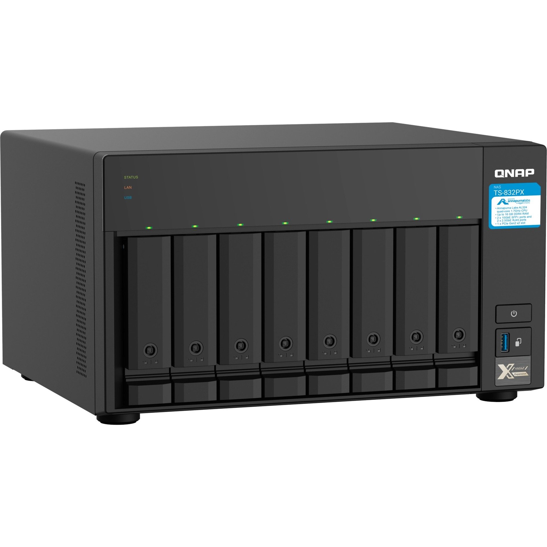 QNAP TS-832PX-4G, NAS | 04713213518182 QNAP TS-832PX-4G, NAS | 04713213518182