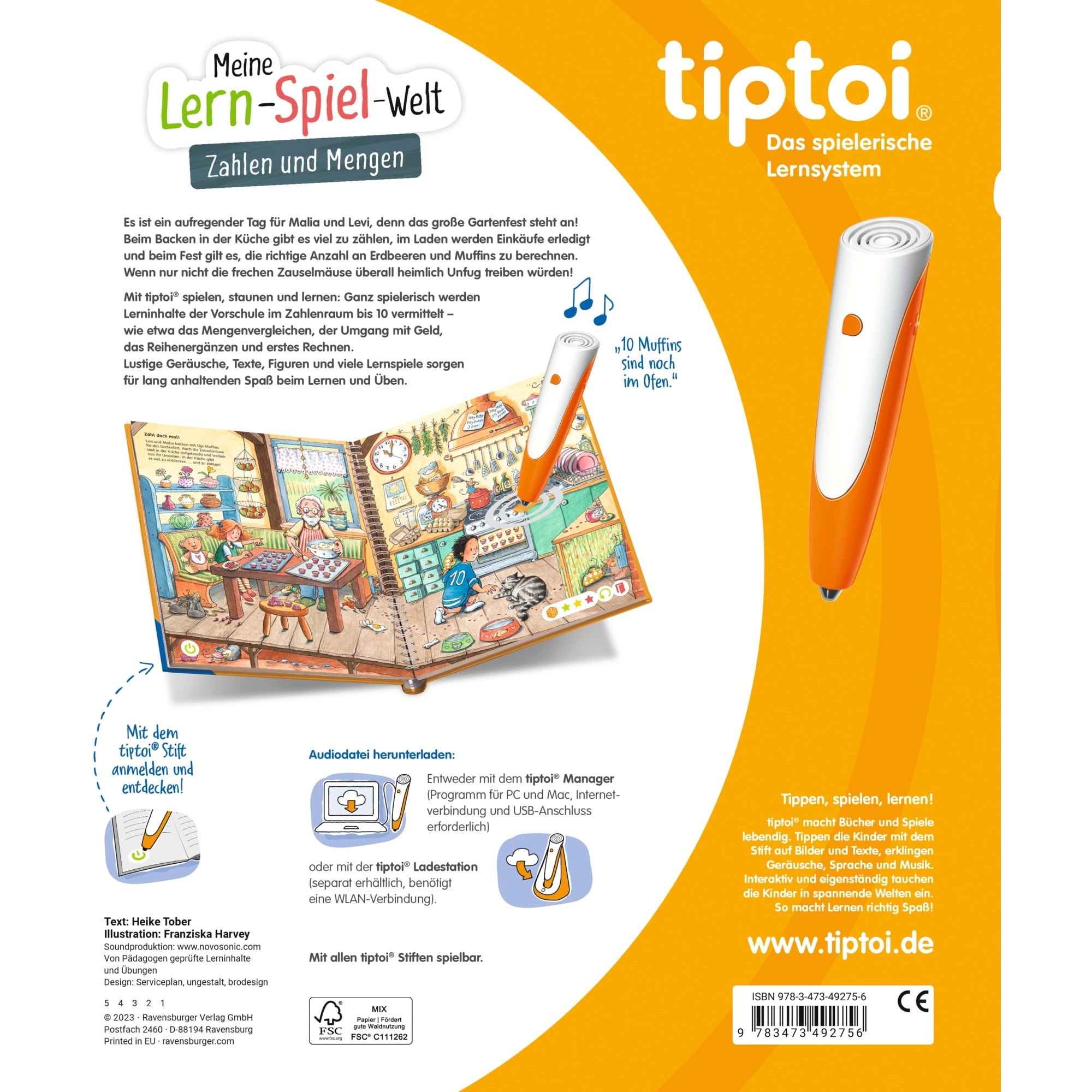 Ravensburger tiptoi Meine Lern-Spiel-Welt: Zahlen und Mengen, Lernbuch