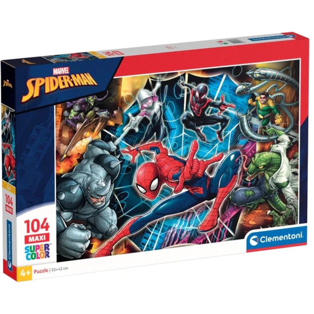 Clementoni Supercolor Maxi – Marvel-Spiderman, Puzzle | 08005125237166 Clementoni Supercolor Maxi – Marvel-Spiderman, Puzzle | 08005125237166