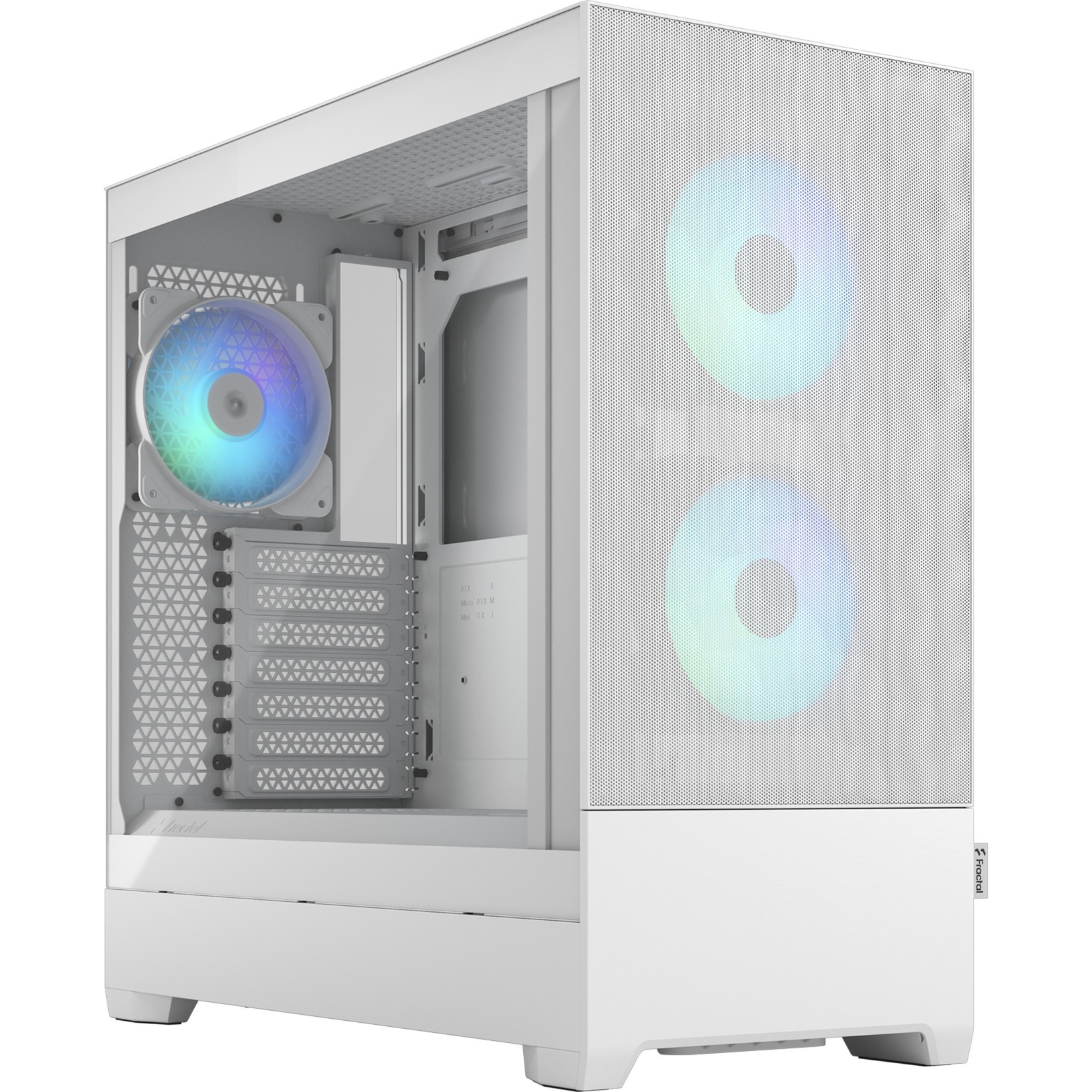 Pop Air RGB White TG Clear Tint, Tower-Gehäuse